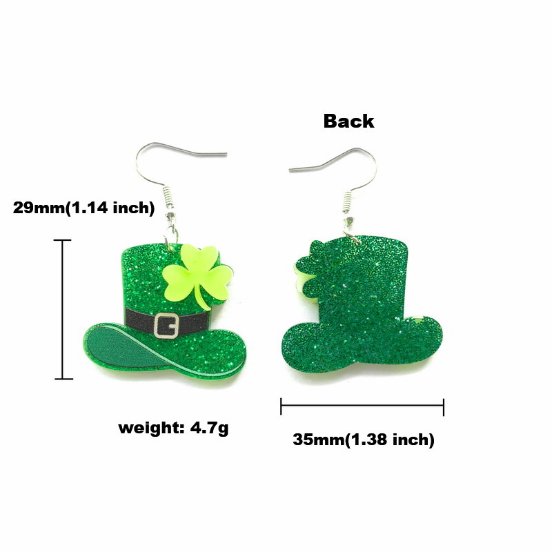 Chapeau vert avec crochets d'oreille