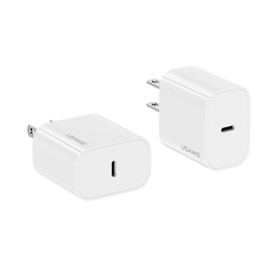 USAMS CC228 US Plug Fast PD 20w Usb C Type C Portable <strong>Charger</strong> for iPhone 15/14/13/12/11/<strong>8</strong>/7/XS/XR/Max Pro 20W Power Wall Adapter - Product Image 1