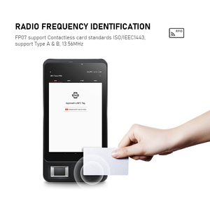 HFSecurity FP07 codice a barre con impronte digitali QR Card riconoscimento facciale presenza e dispositivo di controllo accessi con Dual SIM RFID - Product Image 3