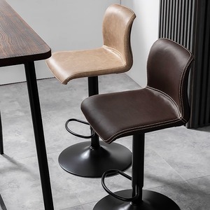 Modern Minimalist ayarlanabilir döner Bar taburesi demir sanat ev için arkalık ile mutfak sayacı & kahve yemek uygulama - Product Image 4
