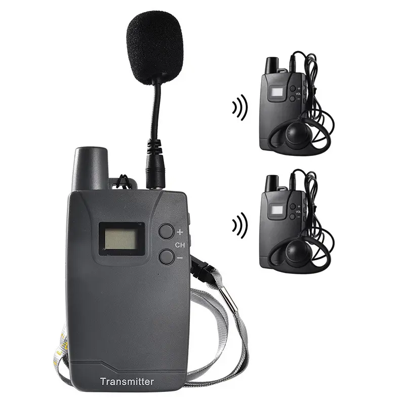 Microphone de Guide touristique UHF système de Guide Audio de Tour sans fil pour château du musée