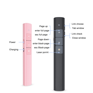 Presentatore Laser Wireless USB 2.4G PowerPoint PPT telecomando puntatore Laser Clicker Flip Laser Pen Pointer Presenter - Product Image 4