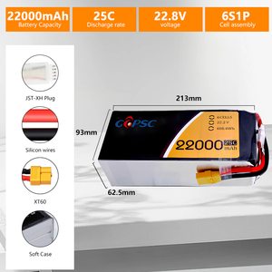 OEM 100C 150C 22.2v Lipo <strong>Battery</strong> 1100mAh 1350mAh 1550mAh XT60 Drone Fpv High C Rate <strong>Battery</strong> - Product Image 4