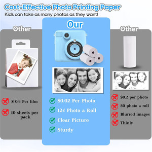 2,4-Zoll-ABS-681 Video-Fotokamera Spielzeug für Kinder 1080P HD Sofort druck DIY 32G Speicher CMOS Imaging Sensor MicroSD Media - Product Image 6