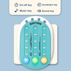 2025新しい電子音楽リズムマスターゲーム機ライトアップハンドヘルドパズルゲーム機おもちゃ - Product Image 6
