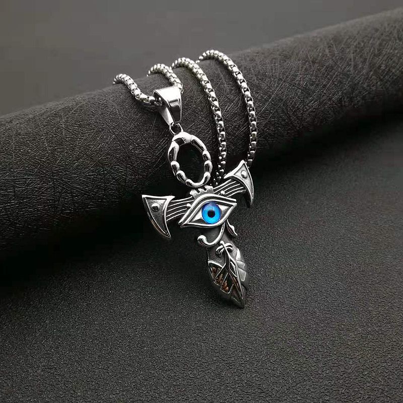 Steel-colored single pendant