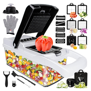 16In1 Amazo HOT 2025野菜チョッパー多機能セットステンレス鋼マンドリン野菜カッターホームキッチンアクセサリー