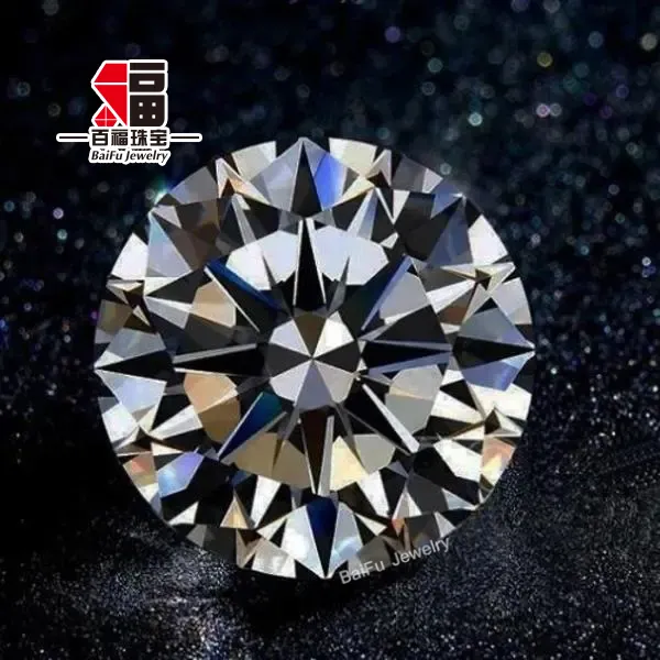 Joyería Baifu Corazones y flechas corte de estrella DEF redondo suelto 3ct moissanite