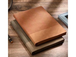Cuaderno de cuero PU de primera calidad Diario de cuero vegano recargable con lazo para bolígrafo para profesionales de negocios - Product Image 5