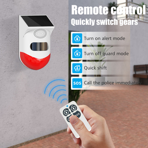 <strong>2in1</strong> WiFi Tuya Smart <strong>Remote</strong> Control Outdoor Charging Security Sound Alarm Detector Sensor Farm Garden Solar Infrared Siren - Product Image 3