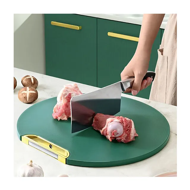 Kitchen Accessories Tabletop Plastic Chopping Board Free Standing With Detachable Handle Cutting Board