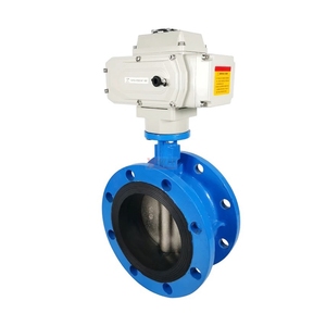 YOULIステンレス鋼304316鋳鉄JIS10K pn16EPDM水電動AC220V電動センターフランジバタフライバルブ - Product Image 4