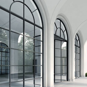 2024 precio de fábrica Parrillas de ventana de metal diseño marcos de ventana de perfil de acero Ventana de acero fundido puerta de acero - Product Image 1