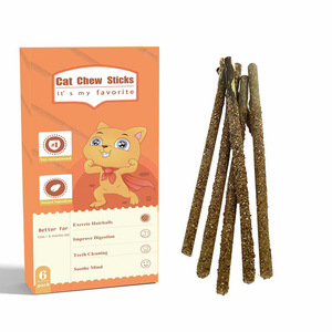 Catnip Cat Chew Stick Box Paquete Fresh Breath Cat Toys Natural Silvervine Sticks Catnip Cats Chew Toy - Product Image 4