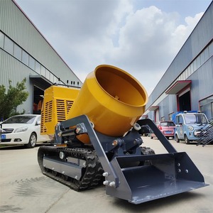 Mini theo dõi Crawler xách tay tự động 500L di động trộn bê tông điều kiện mới xây dựng xi măng <span class=keywords><strong>Mixer</strong></span> lõi thành phần động cơ - Product Image 4