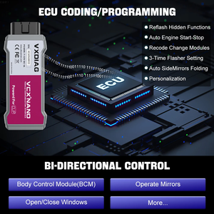 VXDIAG VCX NANO per Renault può agganciare lo strumento di diagnostica per auto NX200 OBD2 Scanner J2534 ECU codice codice di programmazione lettore di Test attivo
