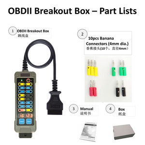 Power Probe OBD2 Breakout Box Can Bus Circuit Tester Obd Scanner Can Test Box Breakout Diagnostic Box