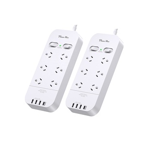 SAA 4 6 8ウェイ電気延長ボード4コンセント4 USBサージプロテクター、オーストラリアSAA電源タップAUソケット - Product Image 3