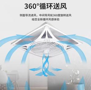 220伏现代办公吊扇14英寸低噪音电箱平齐安装吊扇，带遥控器 - Product Image 5