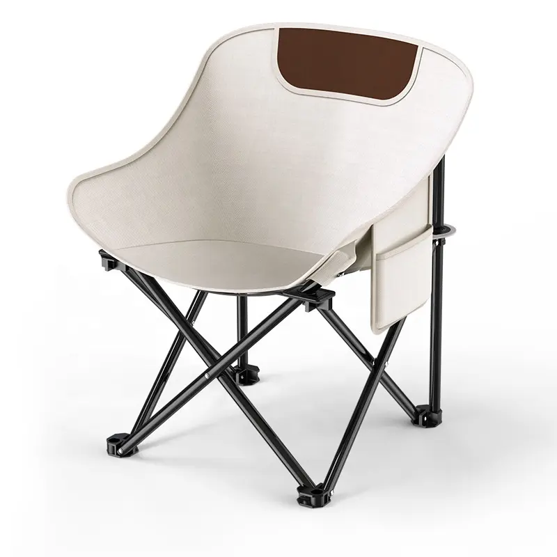 Необычный удобный металлический стул с Луной, складной стул для кемпинга, уличный стул для домашнего барбекю