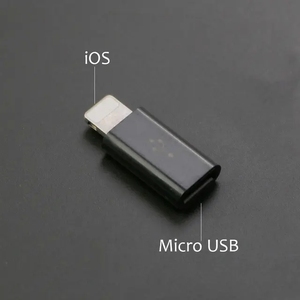 IPhone için mikro USB/tip-c şarj adaptörü kadın erkek dönüştürücü adaptörü iPhone 6 6s 7 8 artı X 10 iPad için - Product Image 3