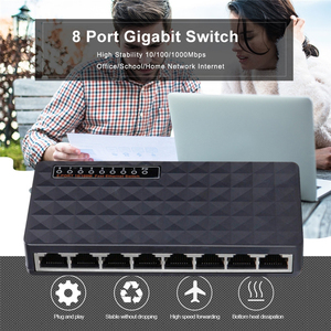 8 5 Port masaüstü Gigabit Ethernet anahtarı 8 5 Port 10/100/1000Mbps ağ anahtarı LAN RJ45 ağ Hub Internet Splitter Hub - Product Image 4