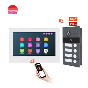 7 Inch Wired <strong>Video</strong> Door Phone with <strong>Motion</strong> <strong>Detection</strong> Unlocking <strong>Intercom</strong> Doorbell Camera Home Security <strong>System</strong> for Apartment Tuya - Product Image 1