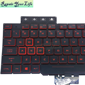US Replacement <strong>Notebook</strong> <strong>Keyboard</strong> for Asus TUF Fx505 FX505DT Fx505dy AEBKLY03010 V170746ES1 <strong>Red</strong> Keys and Backlight <strong>Keyboard</strong> - Product Image 4