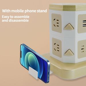 Home Office <strong>Multi</strong>-<strong>functional</strong> Vertical <strong>Socket</strong> <strong>with</strong> <strong>USB</strong> <strong>Socket</strong> Tower - Product Image 4