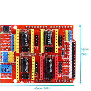لماكينة النقش على الدرع V3 باستخدام الحاسب الآلي ، لوحة توسيع المحرك A4988 لطابعة أردوينو ثلاثية الأبعاد CNC A4988 - Product Image 6