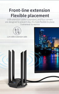 Adapter für drahtlose Netzwerks chnitt stellen mit großer Reichweite AX5374 CF-975AX Triple-Band-WLAN zum Computer verbinden Dongle - Product Image 6