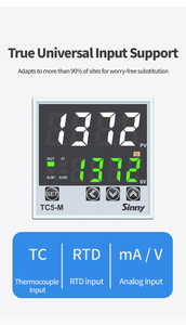 TC5-S Programmable <strong>Output</strong> Relay <strong>Ssr</strong> AC DC 100-240v 24V PT100 CU50 LED 4-20ma RS485 <strong>PID</strong> <strong>Temperature</strong> <strong>Controller</strong> - Product Image 5