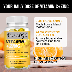 <span class=keywords><strong>60</strong></span> pezzi capsule di vitamina <span class=keywords><strong>C</strong></span> + zinco migliora il sistema endocrino e supporta l'integratore sportivo per la guarigione delle ferite - Product Image 6