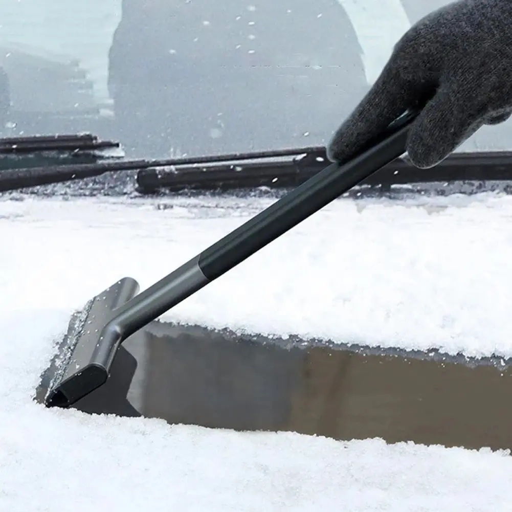 자동차 얼음 스크레이퍼 앞 유리 얼음 차단기 빠른 깨끗한 유리 브러시 스노우 리무버 TPU 도구 자동 창 겨울 눈 브러시 삽