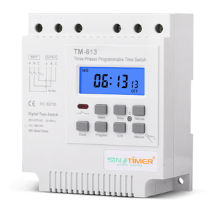 TM613 380V 16A tre fasi digitali 7 giorni programmabile relè Timer interruttore pompa acqua di scarico motore intelligente controllo del tempo - Product Image 1