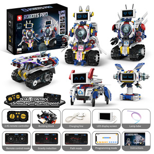 847+pcs Building Block Toys 2.4G Remote Control <strong>Programming</strong> 4 Channel Wifi Stunt <strong>Robot</strong> Toys for Kids Age 6+