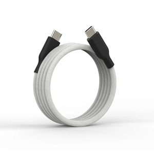 สายชาร์จแม่เหล็ก100W Type-C, สำหรับ Apple สำหรับ Huawei ชาร์จเร็วเก็บโทรศัพท์มือถือ2M สายข้อมูลแบบถักสำหรับหูฟัง - Product Image 1