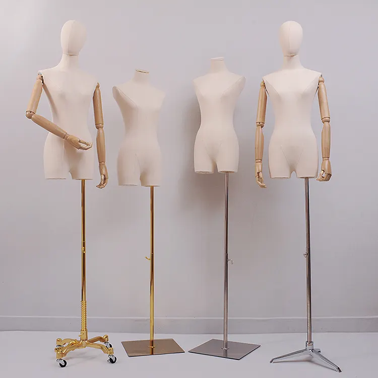 High-end realistico Eco-Friendly couture del basamento di base delle donne metà del corpo manichino