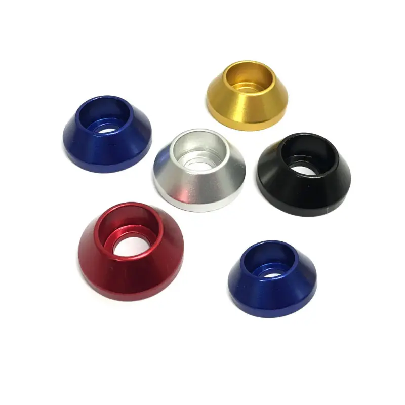 Arandelas avellanadas M6 JDM Aluminio Acero inoxidable Fábrica Color anodizado personalizado ISO OEM ODM 30% Depósito 70% Saldo