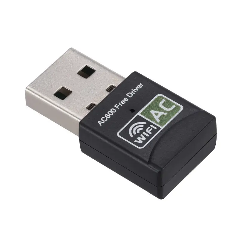 무료 드라이버 AC600Mbps WIFI 네트워크 카드 802.11ac 5GHz 무선 동글 WIFI USB 어댑터 2.4G + 5G