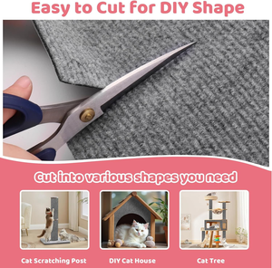 自粘DIY猫刮擦垫耐磨防刮擦猫树爬架地毯 - Product Image 5