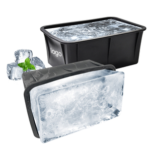 <strong>Custom</strong> Logo Giant Silicon <strong>Ice</strong> Bricks Square Molder <strong>Maker</strong> Customized Extra Large Big <strong>Ice</strong> Cube Tray Mold Silicone <strong>Ice</strong> <strong>Block</strong> Mould - Product Image 1
