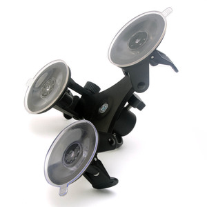 トリプルサクションカップマウントDJI OSMOアクション5 4 3 GoPro 13 12 11 10 9 8付き1/4 "Insta360 X5 X4 X3用標準スレッドアダプター - Product Image 2