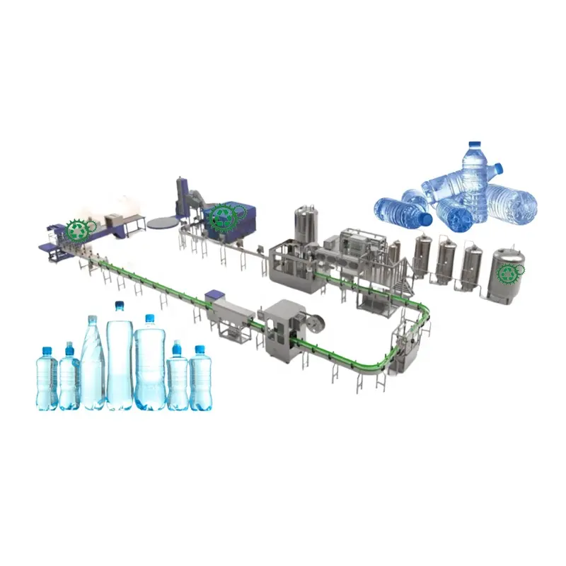 Piccola fabbrica di bevande all'ingrosso-riempitrice di bottiglie di plastica 2000BPH 500ml per acqua minerale
