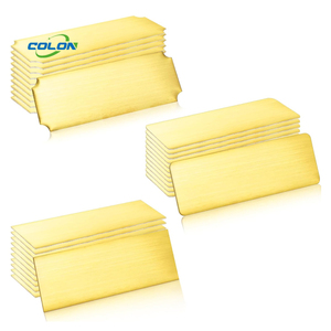 Trống biểu tượng tùy chỉnh kim loại Tên tấm trống nhãn Brushed Brass kim loại nhôm tên nơi cho khắc - Product Image 6