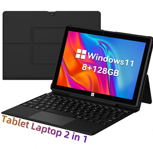 原始设备制造商Win 11 Tablette 2合1英特尔N4020触摸屏便携式迷你笔记本电脑10英寸128GB带键盘的视窗平板电脑 - Product Image 1