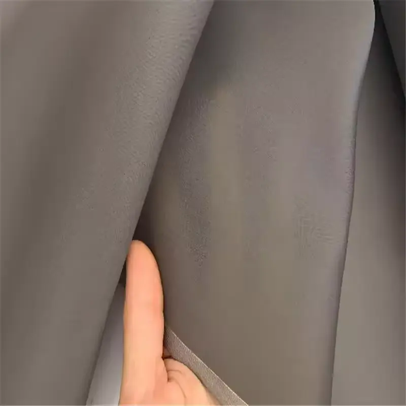14 m/m Stiff Regular Strong Pure Plain Dyed Color 100 Silk Satin Organza Fabric for Female Wedding Dress