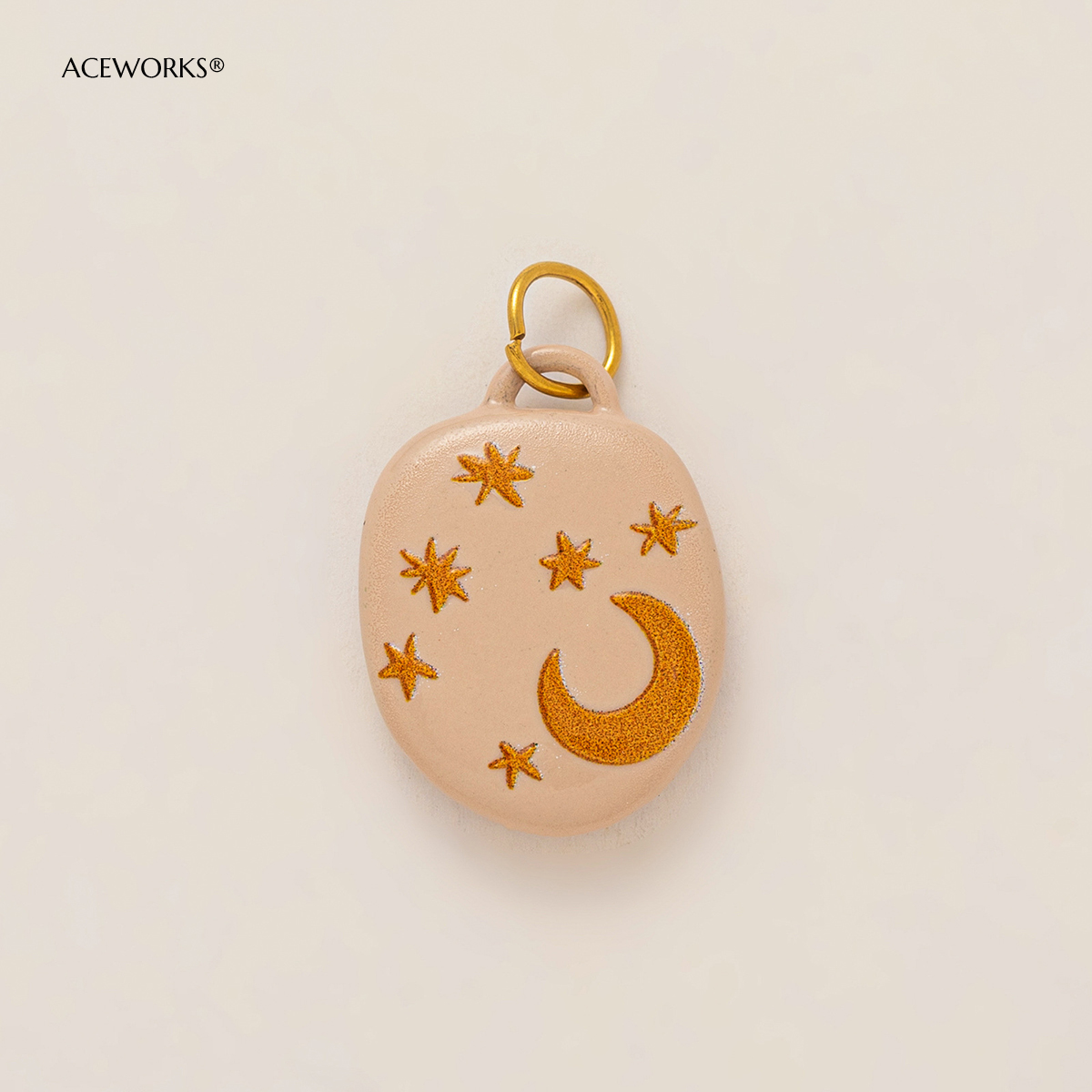 Crescent Moon & Stars Charm