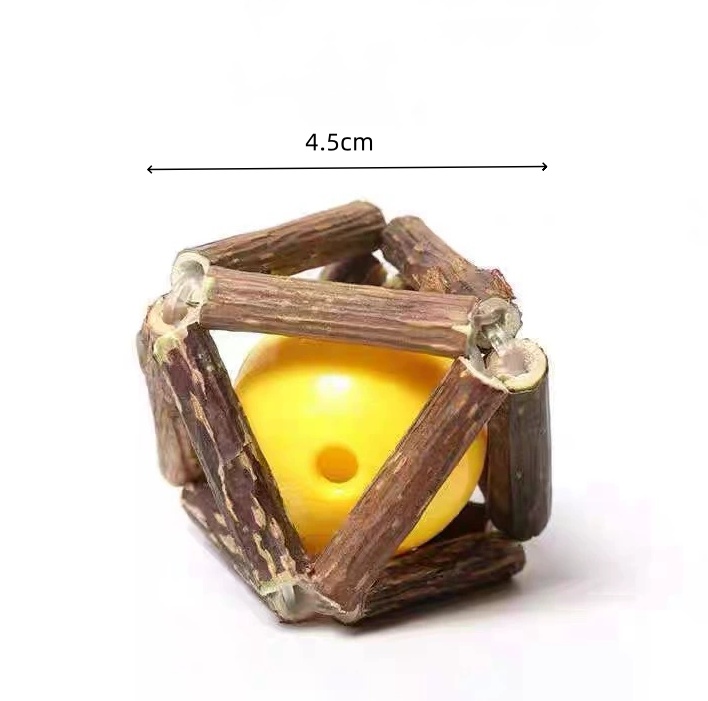 Boule de cloche couleur bois S