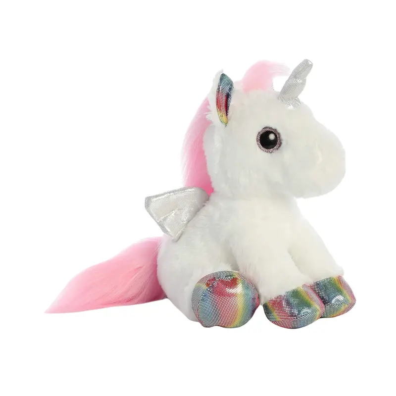 Unicornio animales de peluche Arco Iris unicornio volador almohada de peluche de juguete con alas unicornio regalos para niñas de 3 4 5 6 7 8 años